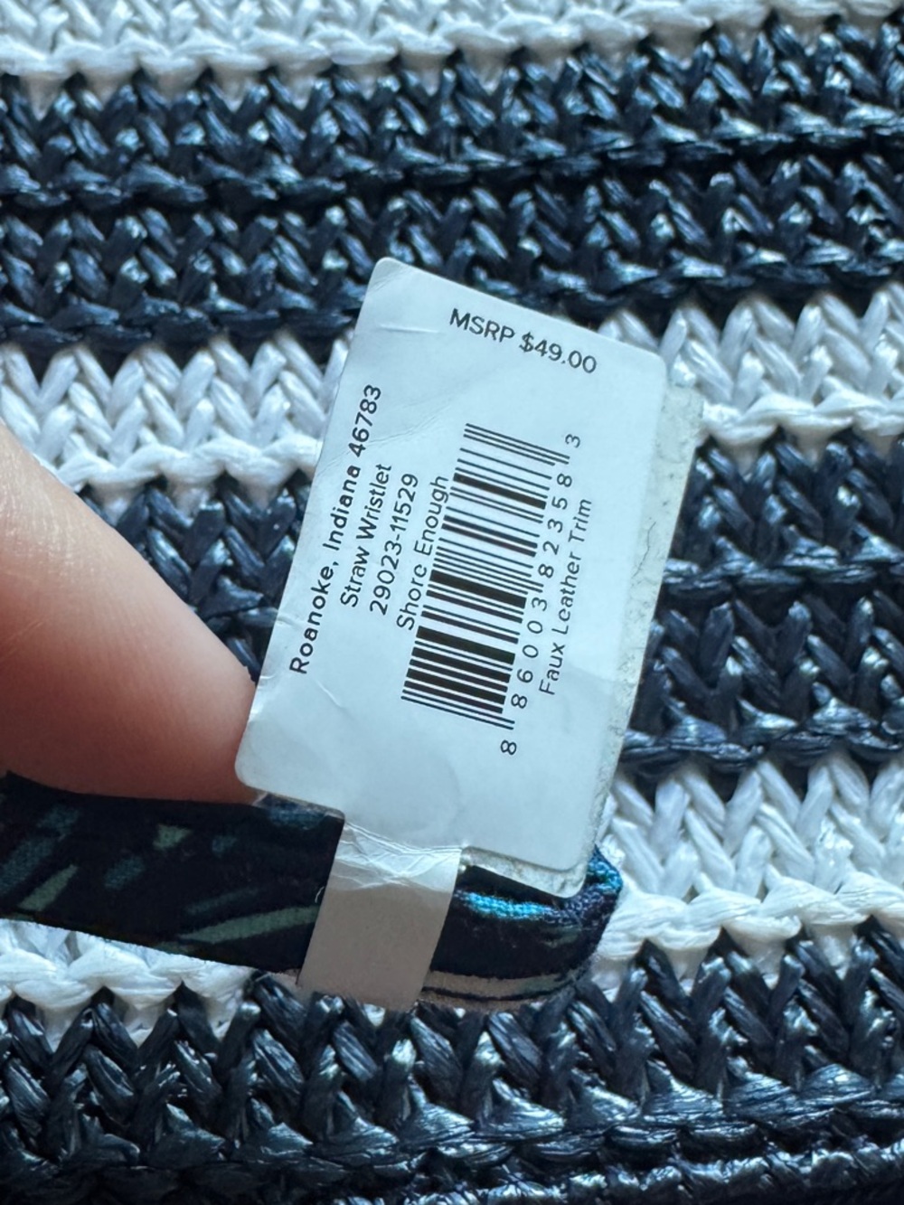 Vera Bradley Sailboat Straw Beach Wristlet Clutch NWT - Picture 8 of 12